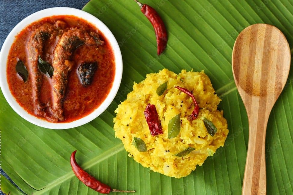 Kappa and Authentic Kerala Fish Curry